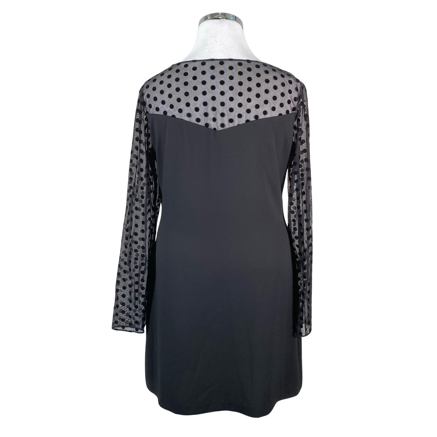 Unisex Armani Jeans - Schiffon dress, size 42 - Black (2)