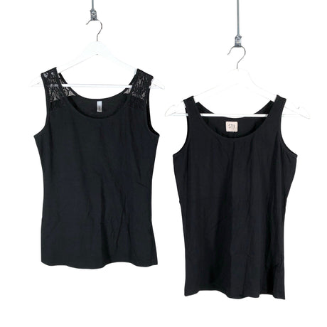 Unisex S.T.I - Tricot tank top, size 38 - Black ()