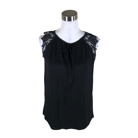 Unisex Soyaconcept - Tricot tank top, size 38 - Black ()