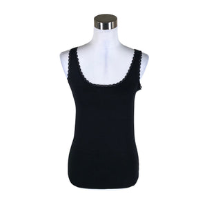 Unisex Esprit - Tricot tank top, size 38 - Black (1)