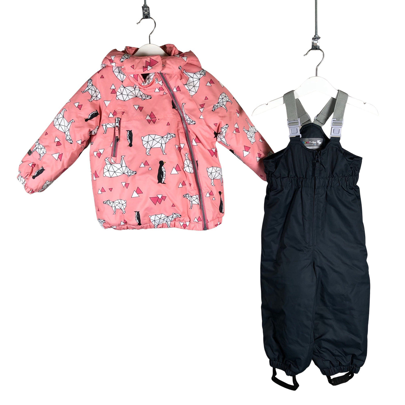 Unisex Tokka Tribe - Winter jacket and pants set, size 86 - 92 - Light pink (1)