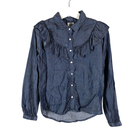 Unisex Polarn O. Pyret - Denim shirt, size 116 - 122 - Blue ()