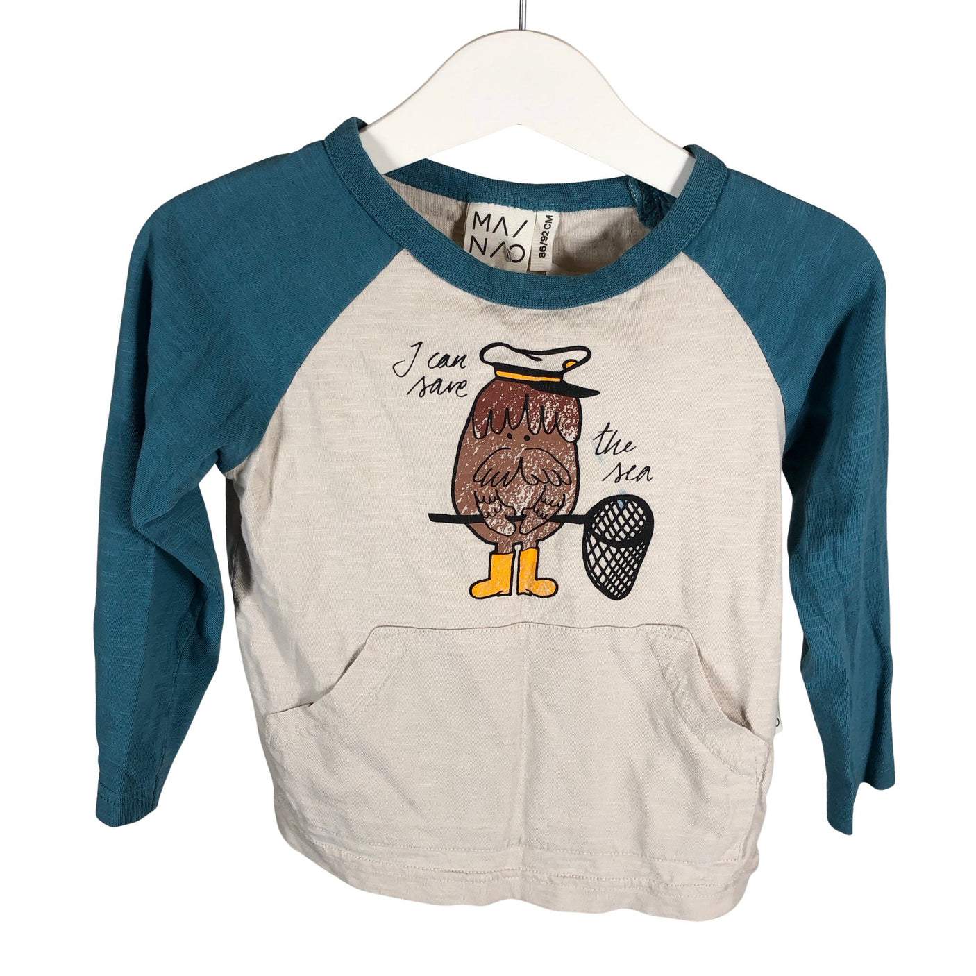 Unisex Mainio - Tricot shirt, size 86 - 92 - Gray (1)