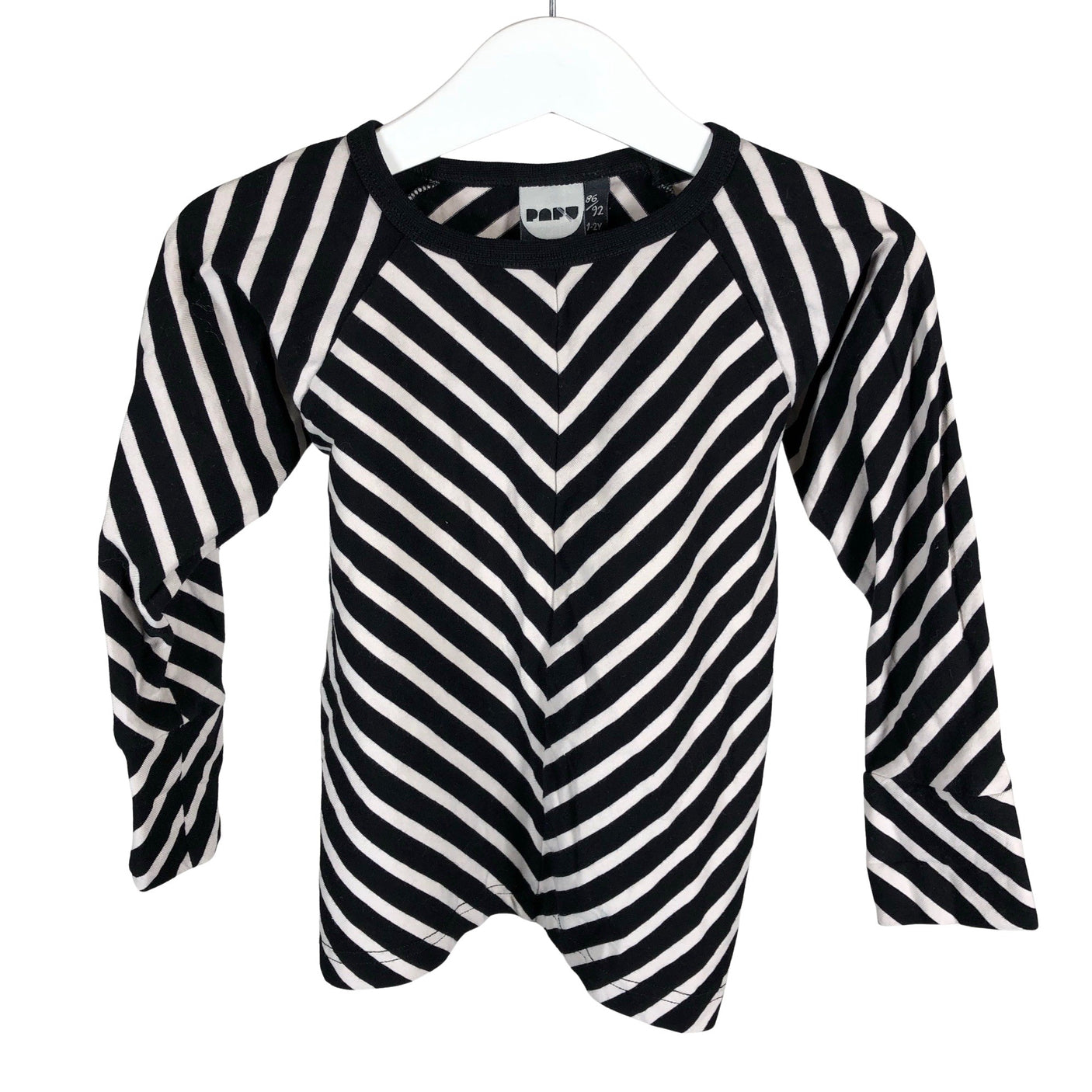 Unisex Papu - Tricot shirt, size 86 - 92 - Black (1)