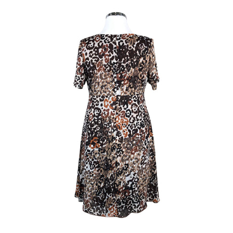 Unisex Modelia - Schiffon dress, size 42 - Brown (2)
