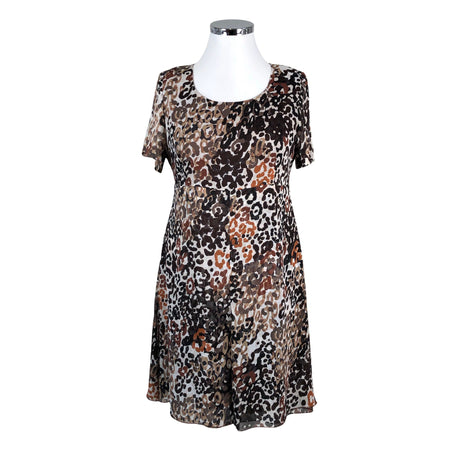 Unisex Modelia - Schiffon dress, size 42 - Brown ()