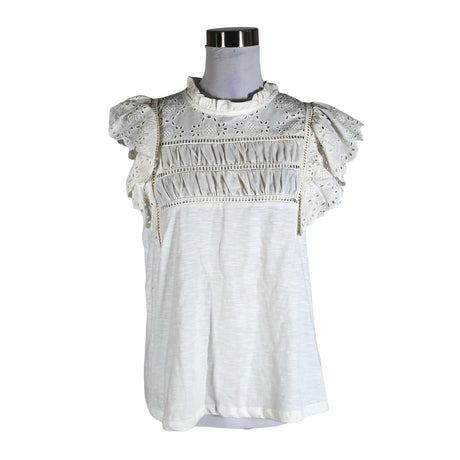 Unisex Holly & Whyte by Lindex - Short-sleeved blouse, size 40 - Natural white ()