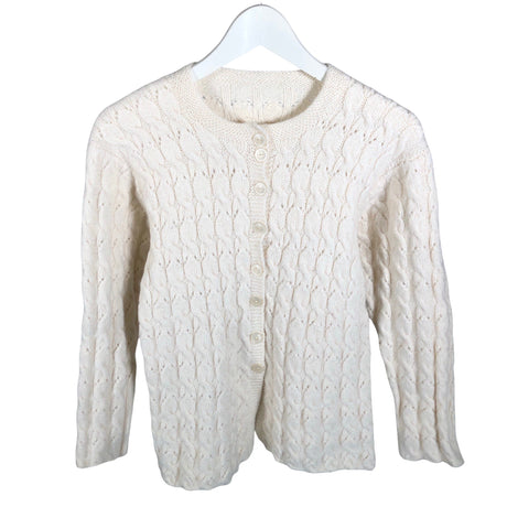 Unisex Handmade - Cardigan, size 158 - 164 - Natural white ()