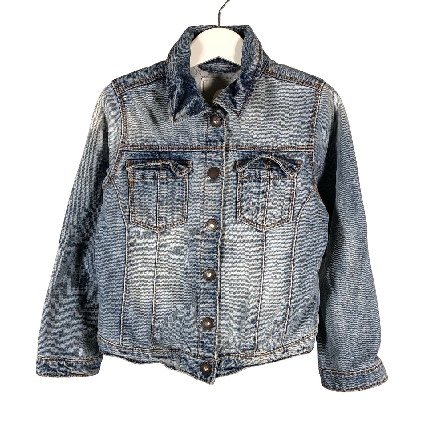 Unisex Next - Denim jacket, size 110 - 116 - Light blue (1)