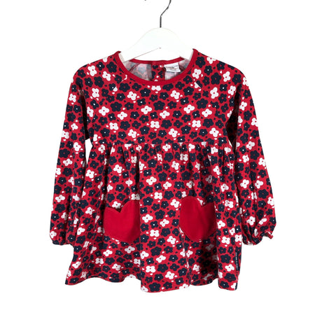 Unisex Polarn O. Pyret - Tricot tunic, size 92 - 98 - Red ()
