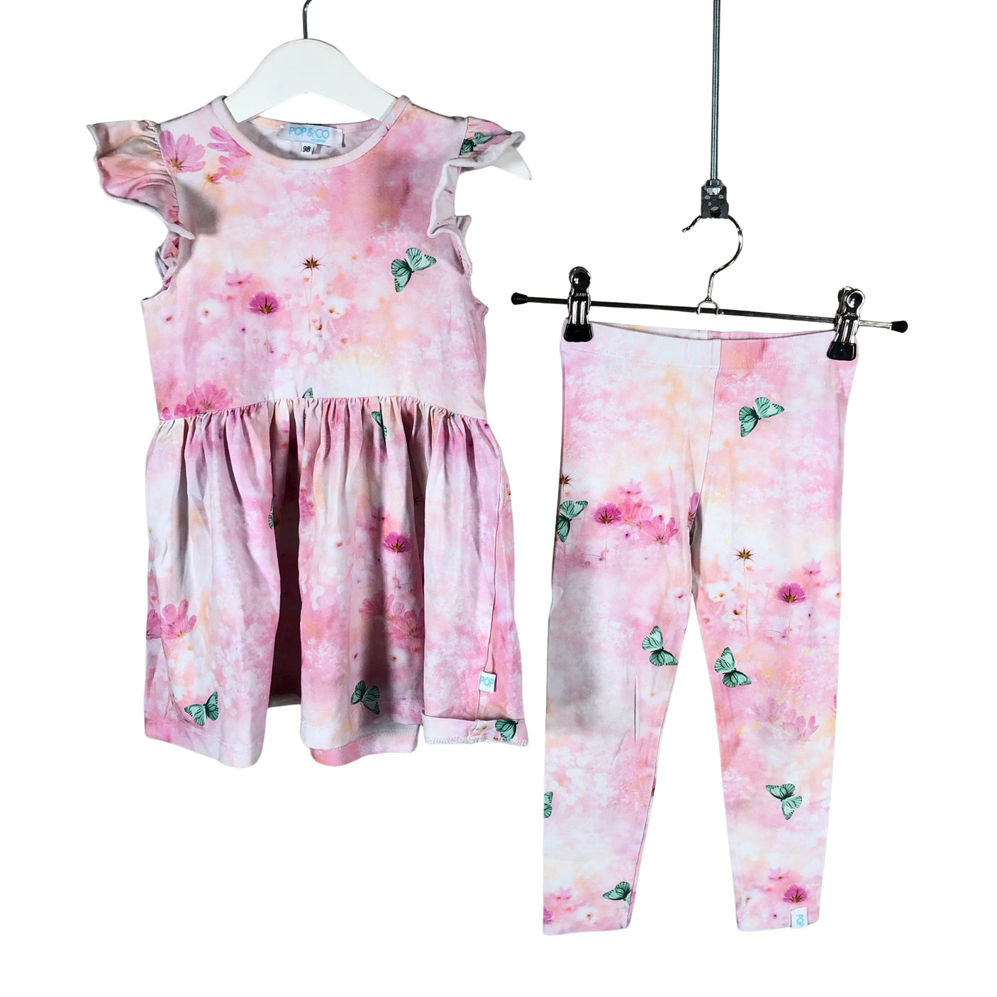 Unisex Pop & Co Helsinki - Tricot dress, size 92 - 98 - Light pink (1)