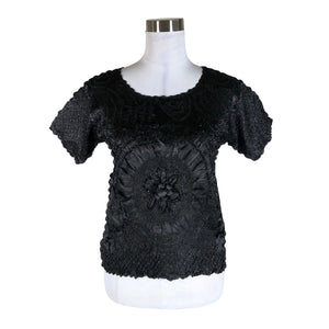 Unisex Molly-Jo - Short-sleeved blouse, size 38 - Black (1)