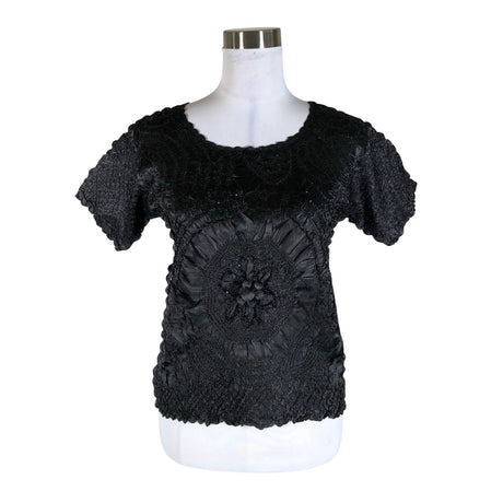 Unisex Molly-Jo - Short-sleeved blouse, size 38 - Black ()