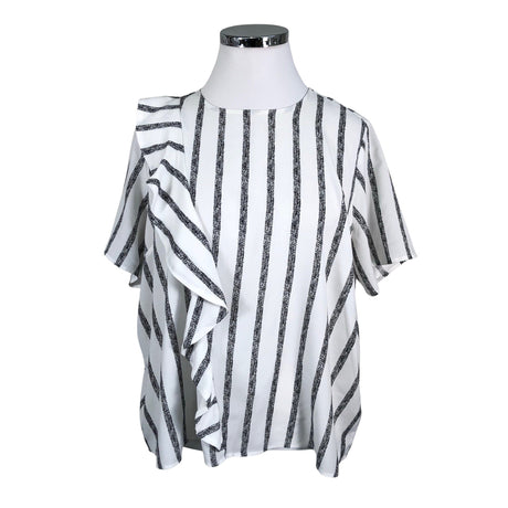 Unisex Marks&Spencer - Short-sleeved blouse, size 50 - White ()