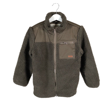 Unisex POMPdeLUX - Fleece jacket, size 122 - 128 - Brown ()