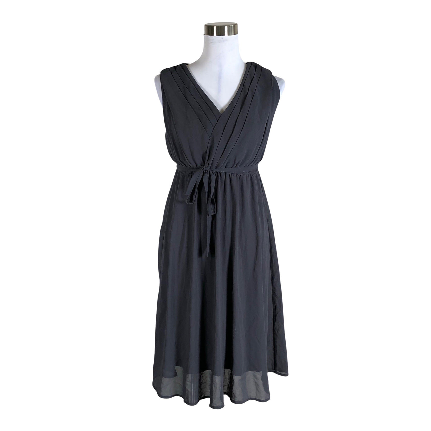 Unisex Mama Licious - Schiffon dress, size 36 - Gray (1)