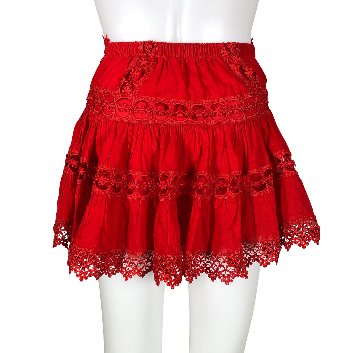 Unisex Charo Ruiz Ibiza - Summer skirt, size 32 - Red (2)