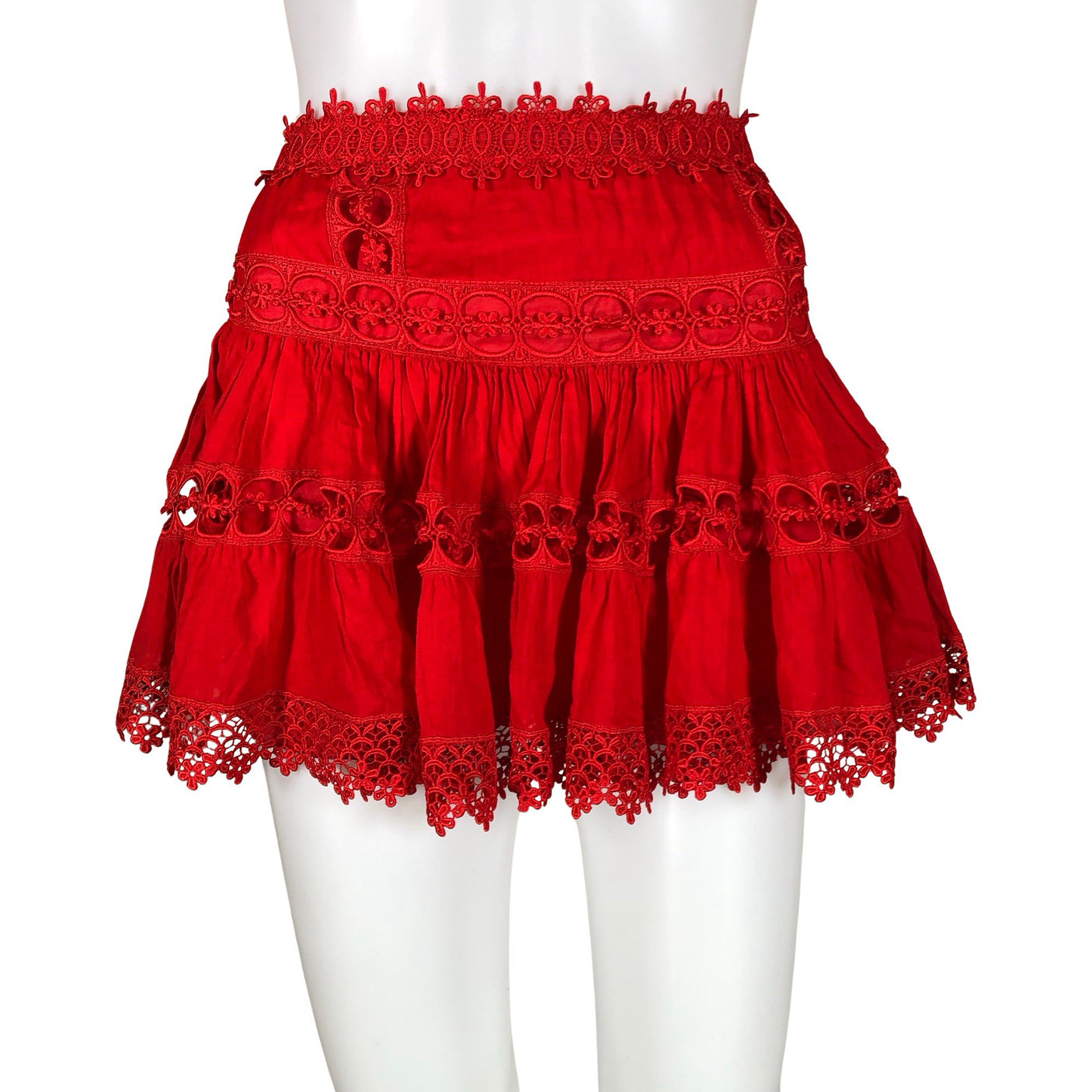 Unisex Charo Ruiz Ibiza - Summer skirt, size 32 - Red (1)