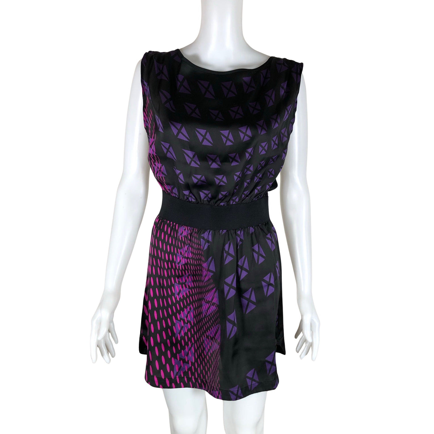 Unisex DKNY - Schiffon dress, size 36 - Black (1)