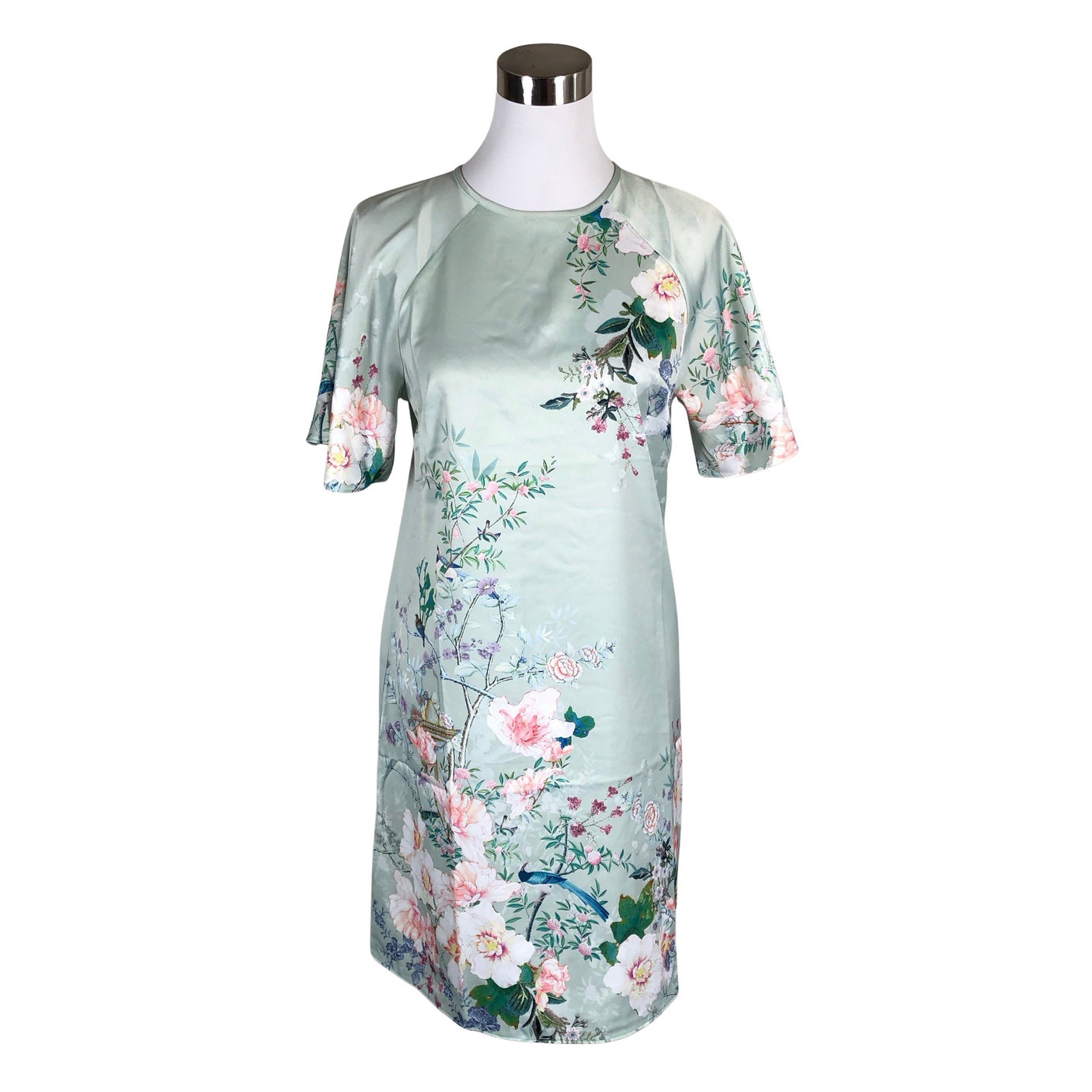 Unisex Lipsy London - Schiffon dress, size 38 - Green (1)
