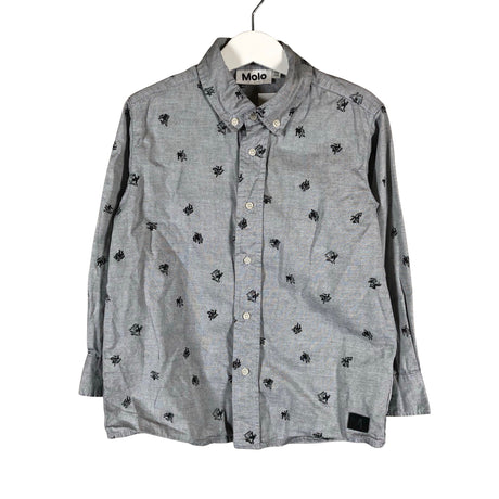 Unisex Molo Kids - Collared shirt, size 110 - 116 - Gray ()