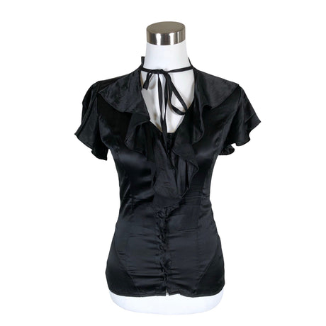 Unisex Guess - Short-sleeved blouse, size 34 - Black ()