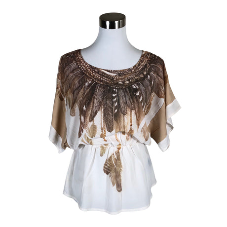 Unisex Bebe - Short-sleeved blouse, size 36 - Beige ()