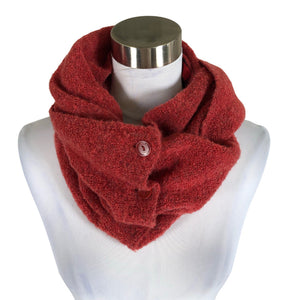 Unisex Vetono - Circle scarf, size Midi - Red (1)