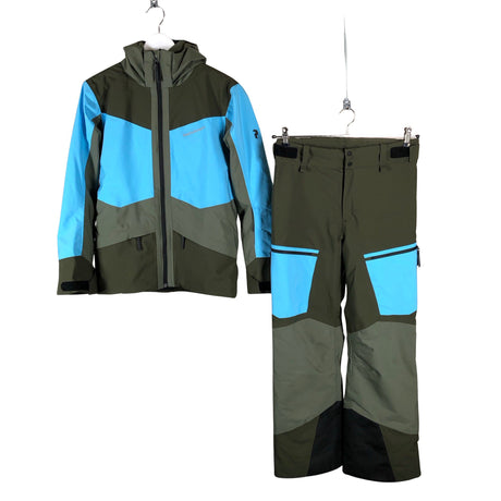 Unisex Peak Performance - Winter jacket and pants set, size 158 - 164 - Green ()
