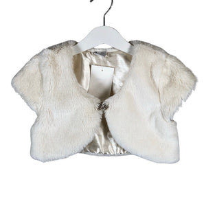Unisex Lindex - Evening bolero jacket, size 110 - 116 - White (1)