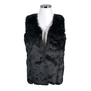 Unisex Luhta - Faux fur vest, size 44 - Black (1)