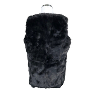 Unisex Luhta - Faux fur vest, size 44 - Black (2)