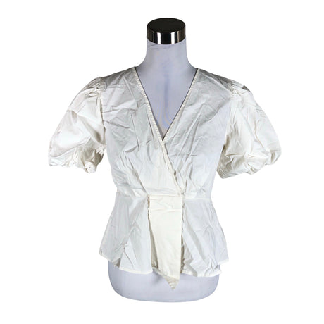 Unisex Y.A.S - Short-sleeved blouse, size 40 - White ()