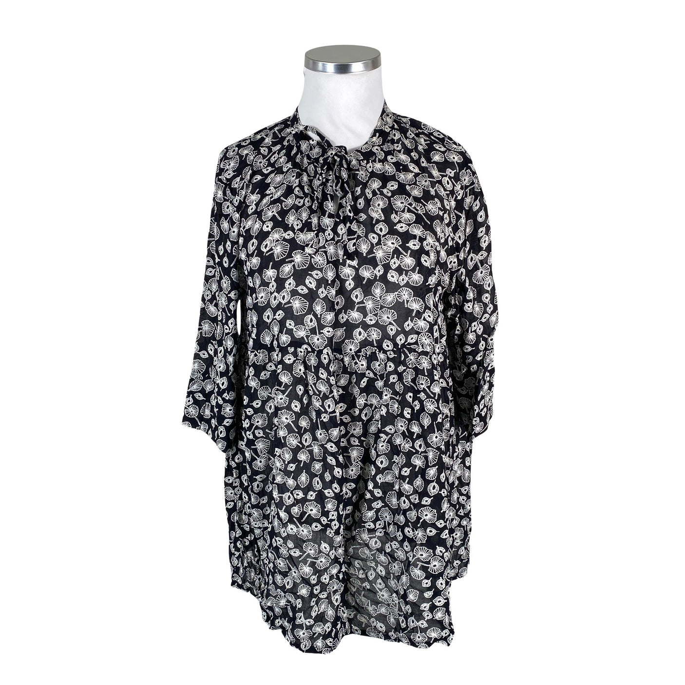 Unisex The Masai - Schiffon dress, size 44 - Black (1)