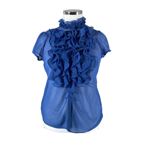Unisex Saint Tropez - Short-sleeved blouse, size 42 - Blue ()