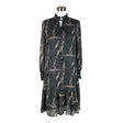 Unisex Kaffe - Schiffon dress, size 36 - Black ()
