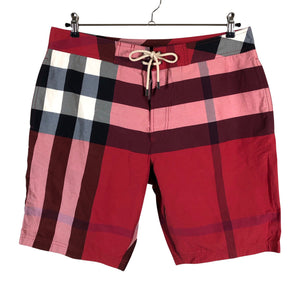 Unisex Burberry Brit - Swim trunks, size XL - Red (1)