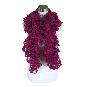 Unisex Handmade - Scarf, size Midi - Violet (1)