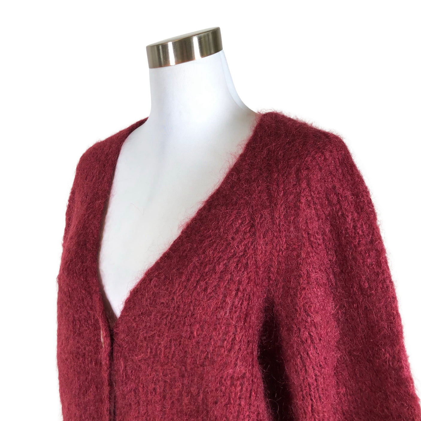 Unisex Peura - Cardigan, size 38 - Wine red (3)