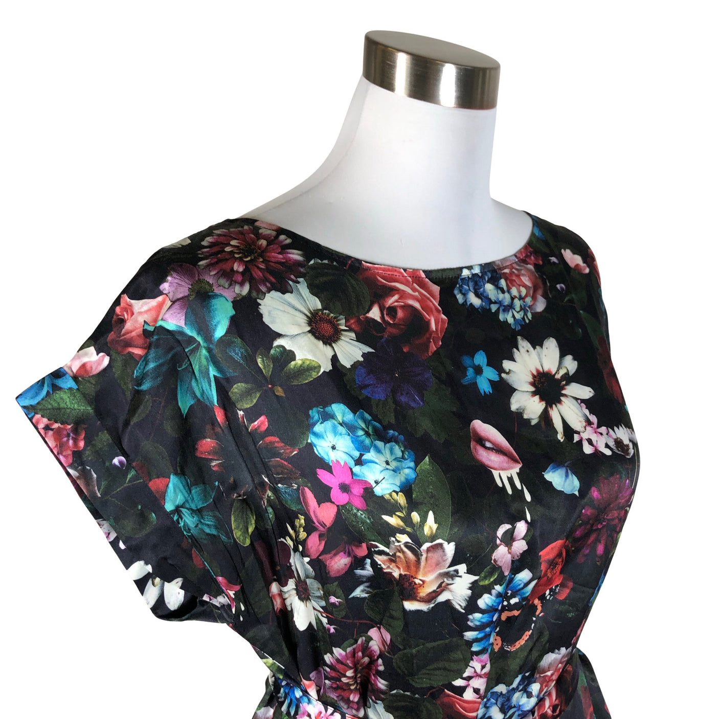 Unisex Uhana Design - Schiffon dress, size 36 - Black (3)