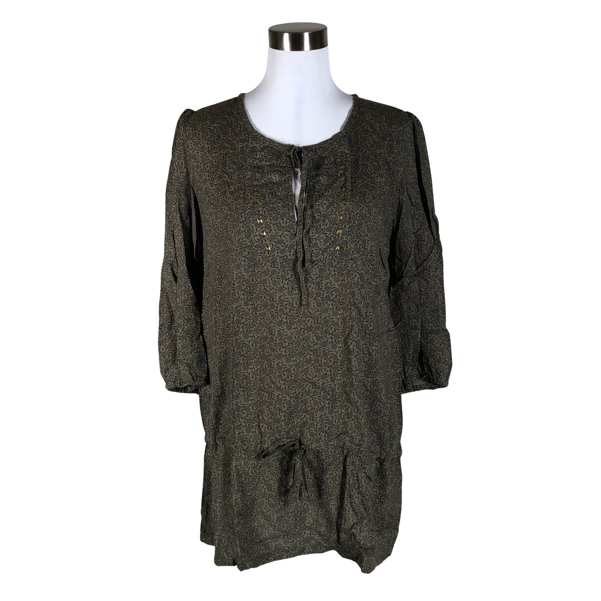 Unisex Kaffe - Schiffon tunic, size 36 - Green (1)