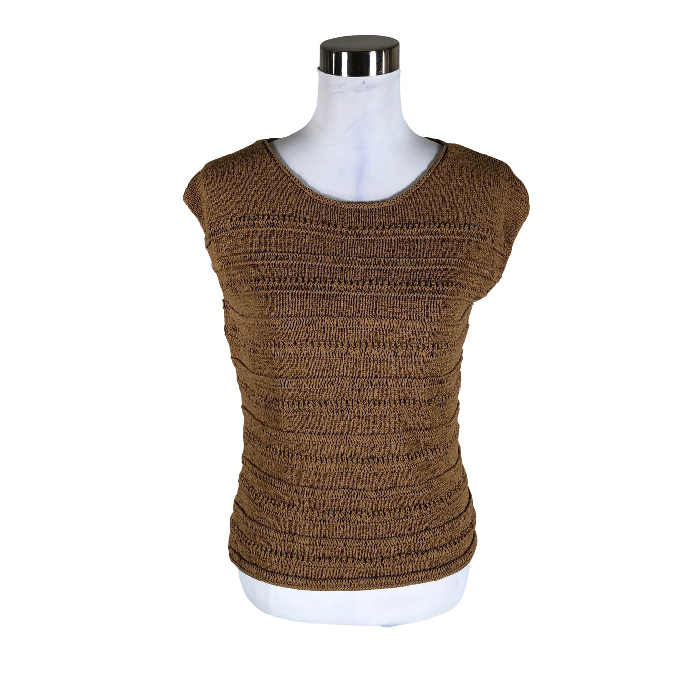 Unisex Ril's - Knit vest, size 38 - Brown (1)