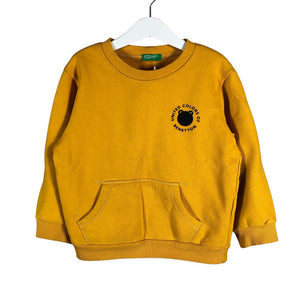 Unisex Benetton - Sweatshirt, size 104 - 110 - Yellow (1)