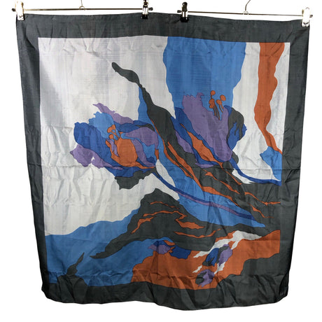 Unisex Thai Silk - Scarf, size Maxi - Blue (2)