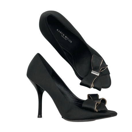 Unisex Karen Millen - Open toe high heel shoes, size 36 - Black ()