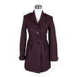 Unisex Burberry Brit - Wool coat, size 34 - Wine red ()