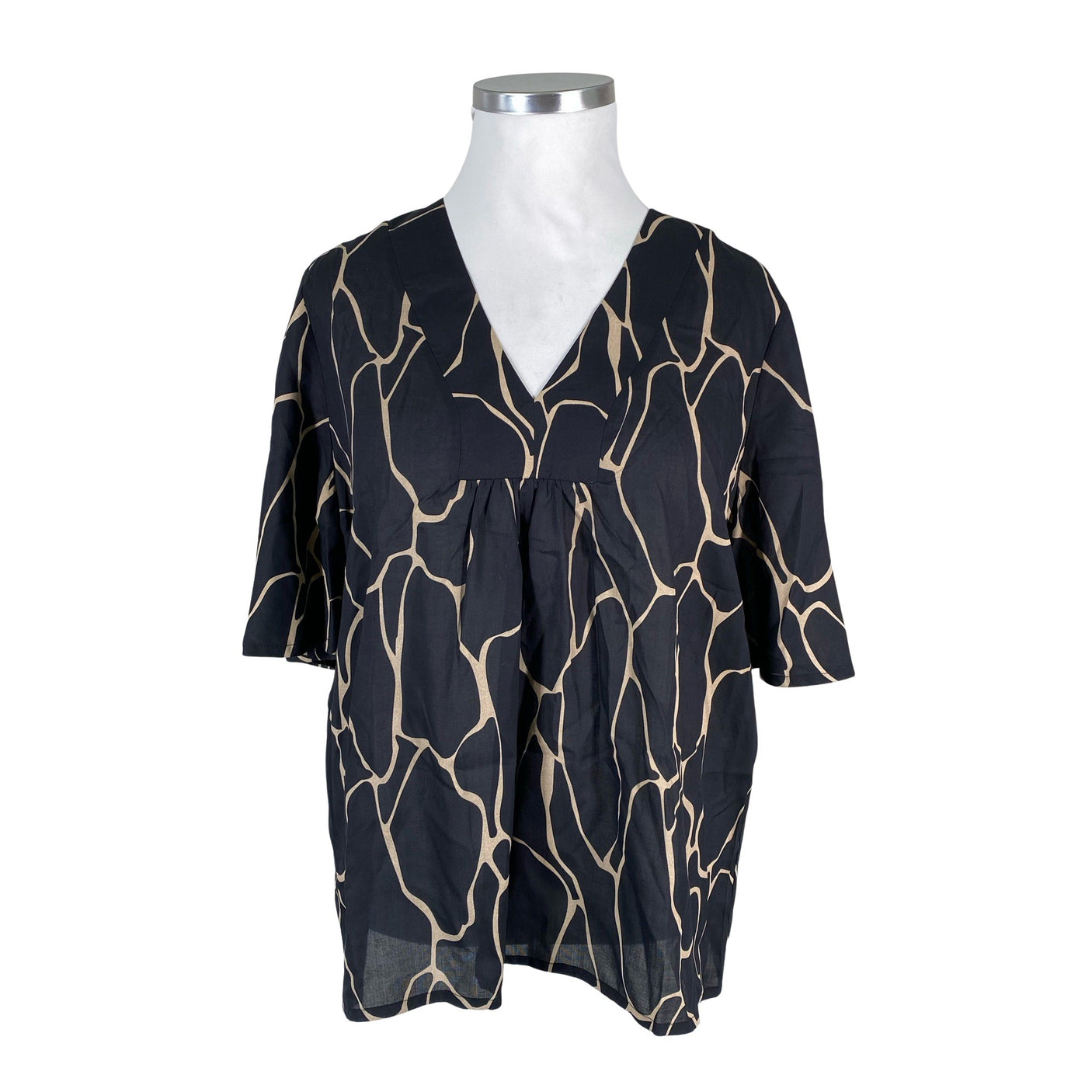 Unisex Nanso - Short-sleeved blouse, size 44 - Black (1)