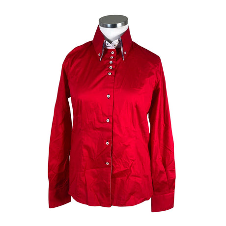 Unisex 7Camicie - Collared shirt, size 46 - Red ()