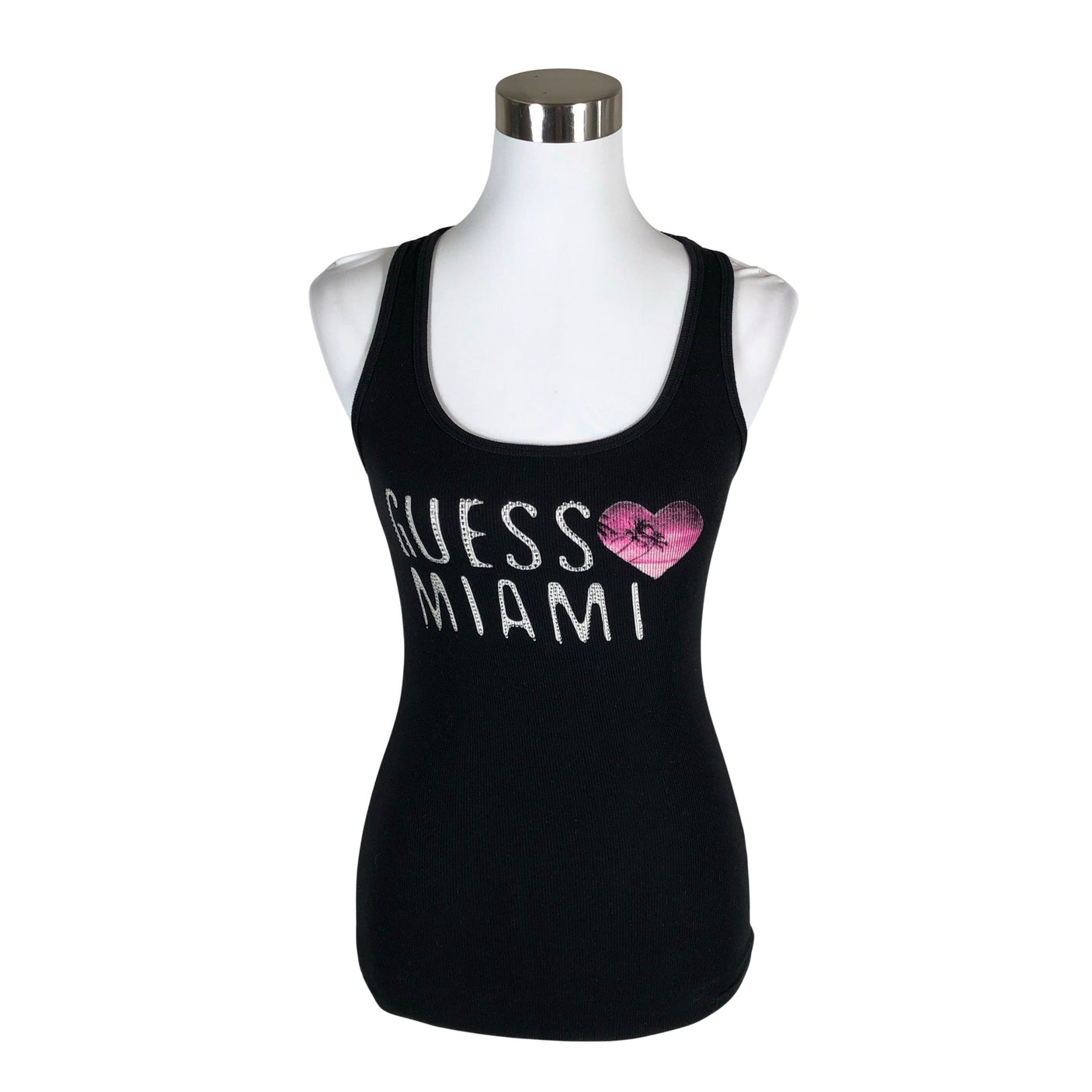 Unisex Guess - Tricot tank top, size 36 - Black (1)