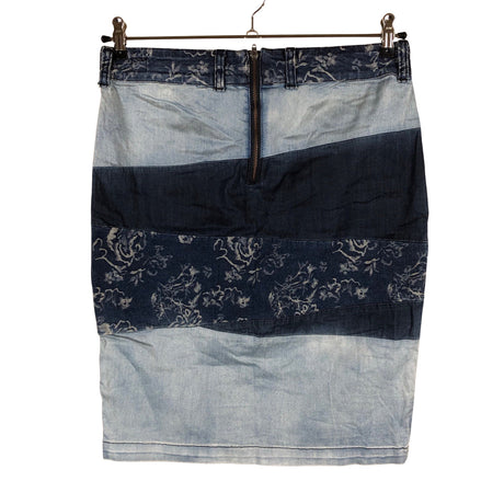 Unisex Cream - Denim skirt, size 40 - Blue (2)